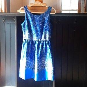 Outback Red dress size 6, blue and white sleeveless
